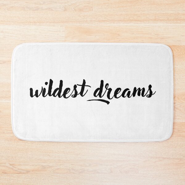 Item preview, Wildest Dreams Black Typography designed and sold by CollageHeaven.