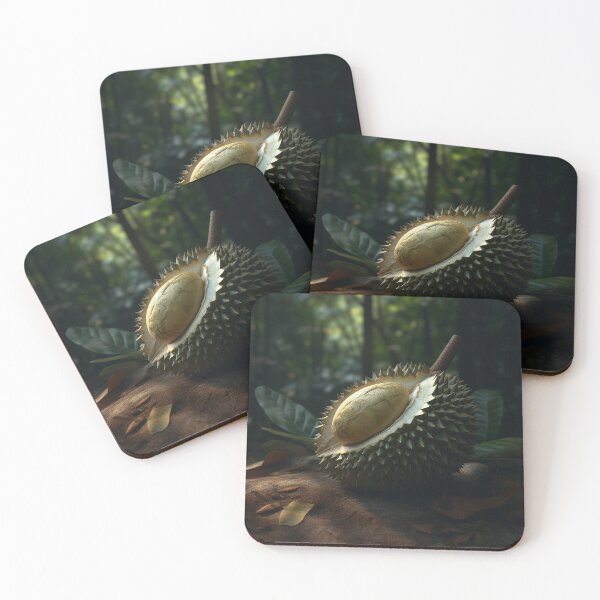 Item preview, Tropical Treasure: A Photorealistic Photo of a Whole Durian Fruit, Capturing its Exotic and Alluring Nature designed and sold by EmeraldeaArt.