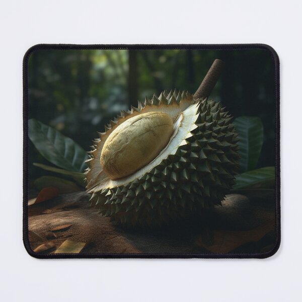 Item preview, Tropical Treasure: A Photorealistic Photo of a Whole Durian Fruit, Capturing its Exotic and Alluring Nature designed and sold by EmeraldeaArt.