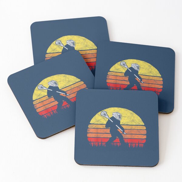 Item preview, funny saquatch lax bigfoot lacrosse vintage 80s sunset designed and sold by ErinaColclough.