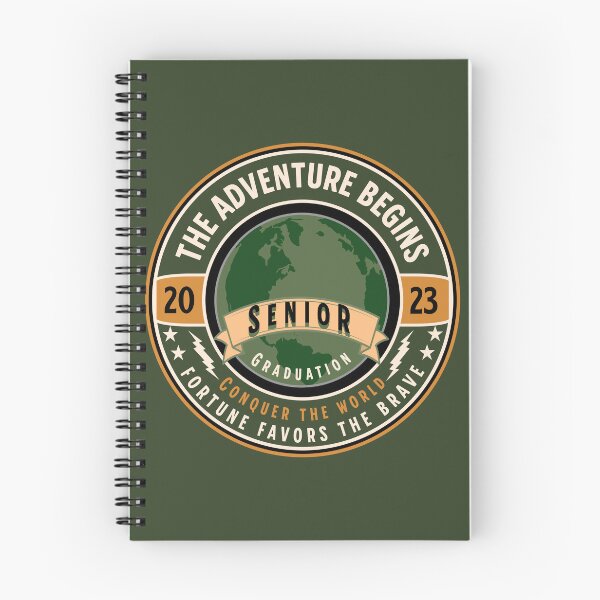 Item preview, The Adventure Begins. Senior Graduation 2023. Conquer the World. Fortune Favors the Brave. designed and sold by Printriff.