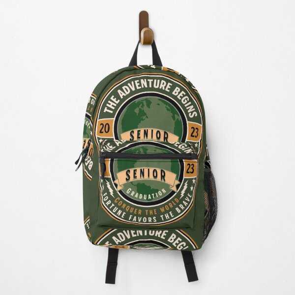 Item preview, The Adventure Begins. Senior Graduation 2023. Conquer the World. Fortune Favors the Brave. designed and sold by Printriff.