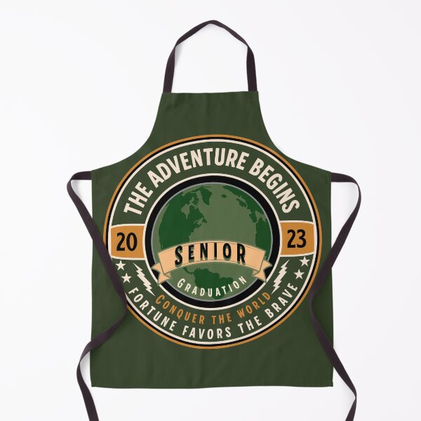 Item preview, The Adventure Begins. Senior Graduation 2023. Conquer the World. Fortune Favors the Brave. designed and sold by Printriff.