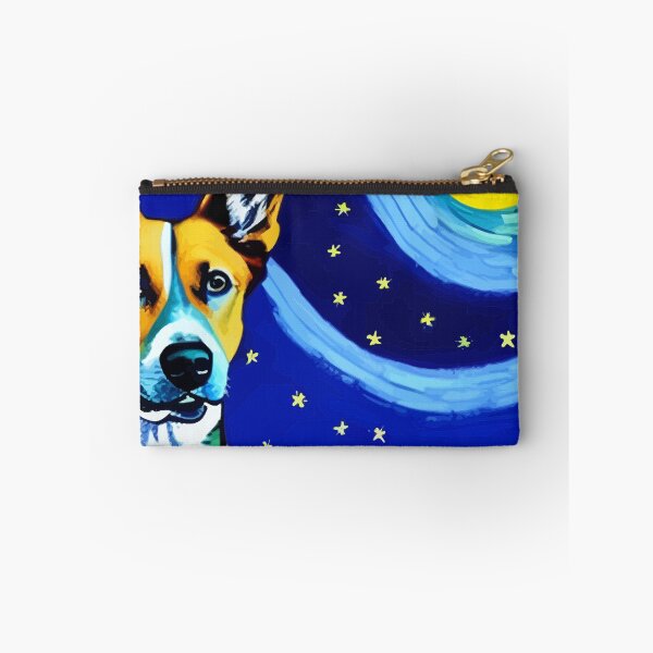Item preview, "Dog under the Starry Night" in the Style of Vincent Van Gogh designed and sold by ArtisticAllure1.