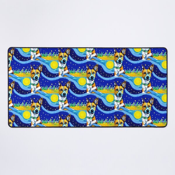 Item preview, "Dog under the Starry Night" in the Style of Vincent Van Gogh designed and sold by ArtisticAllure1.