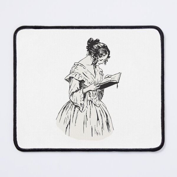 Item preview, Dark academia women reading designed and sold by ogawyuga.