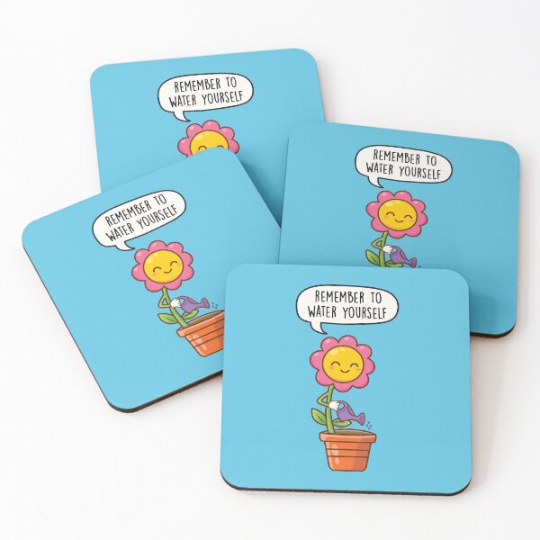 Item preview, Remember to water yourself - Cute flower plant designed and sold by LEFDDesigns.