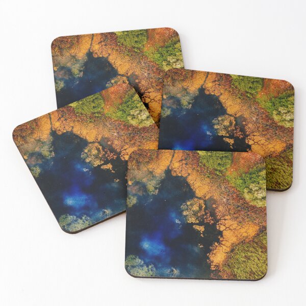 Item preview, City park pond topdown designed and sold by OpaSky.