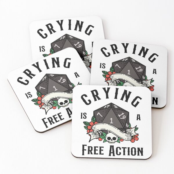 Item preview, DND RPG Funny Critical failure Crying is a free action, Natural one D20 dice. designed and sold by ogawyuga.