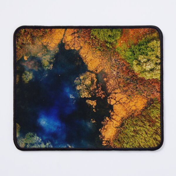 Item preview, City park pond topdown designed and sold by OpaSky.