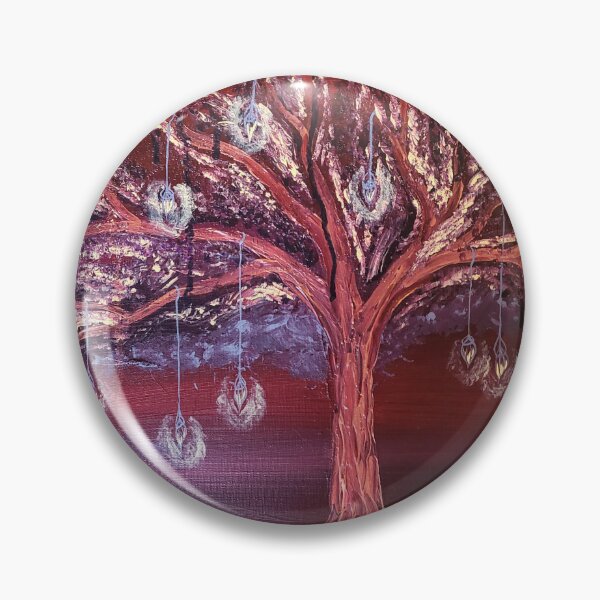 Item preview, Dark tree with lanterns designed and sold by BerryPecanArts.