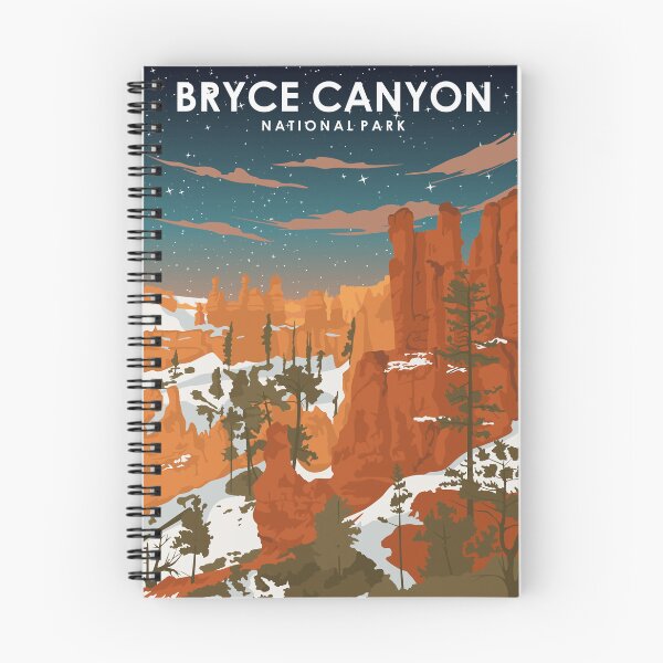 Item preview, Bryce Canyon National Park at Night Vintage Minimal Travel Poster designed and sold by Stadify.