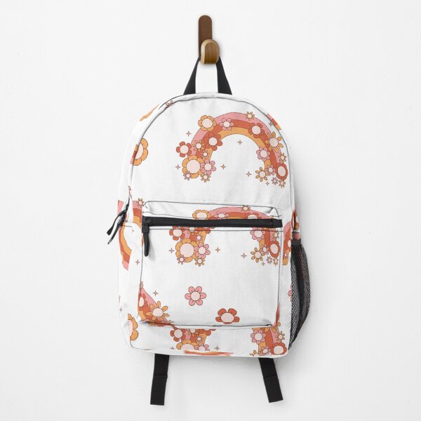 Item preview, Retro flower rainbow pattern - cream designed and sold by Spitfire July Doodles.