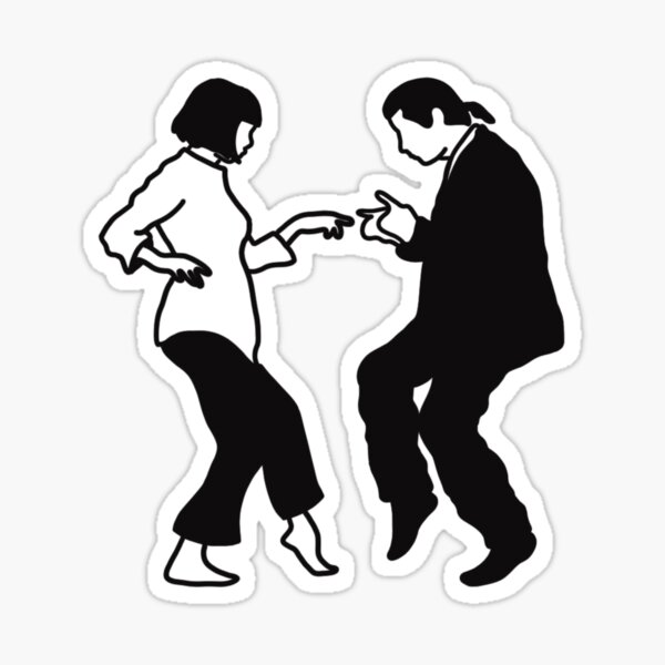 Item preview, Pulp fiction dance pattern designed and sold by AdlorShop.