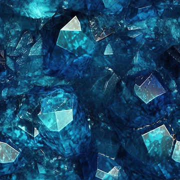 Artwork thumbnail, Blue Crystal Pattern by KitsoBerry