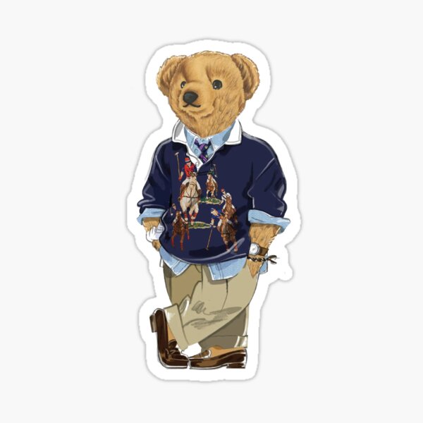 Ralph Lauren Polo Bear Stickers for Sale | Redbubble