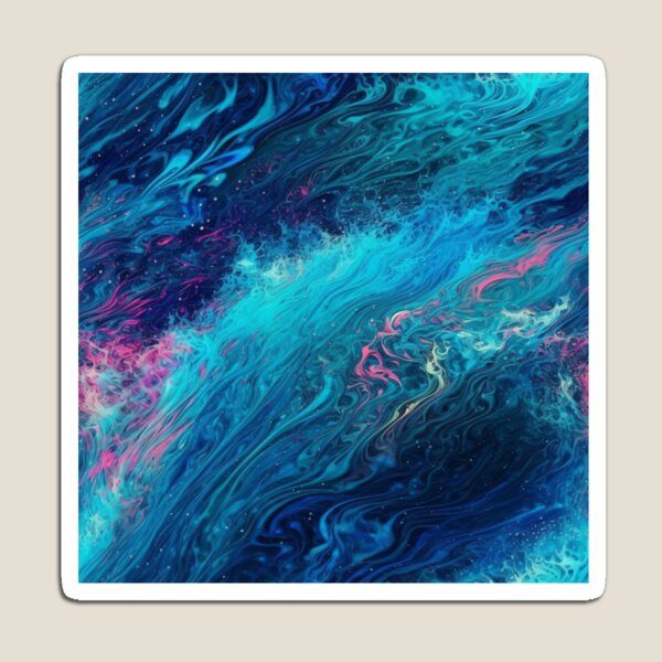 Item preview, Abstract Water Pour Painting Pattern designed and sold by KitsoBerry.