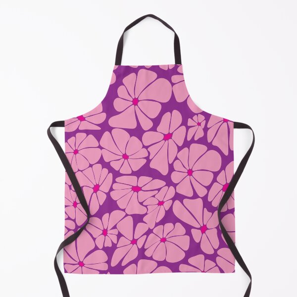 Item preview, Retro Ditsy floral daisy - pink and lilac purple designed and sold by Spitfire July Doodles.