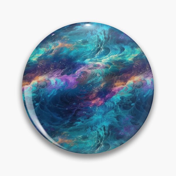 Item preview, Abstract iridescent Ocean Waves and Space Pattern designed and sold by KitsoBerry.