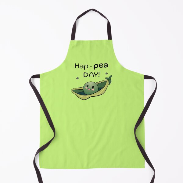 Item preview, Hap-pea Day! Funny pun with a smiley pea bean designed and sold by HajnalkArt.