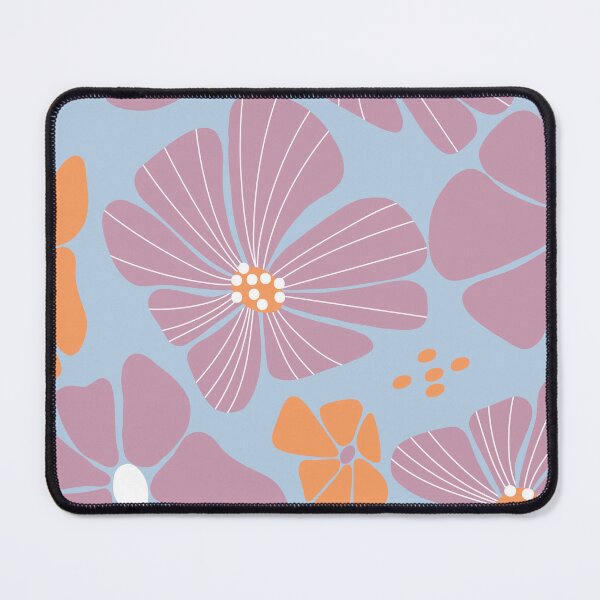 Item preview, Copy of Retro Ditsy floral daisy speckled - pink and dusty blue designed and sold by Spitfire July Doodles.
