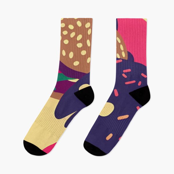 Item preview, Cheeseburger Abstract Illustration Pattern designed and sold by pixxiesart.