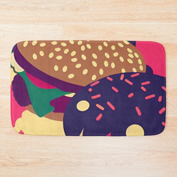 Item preview, Cheeseburger Abstract Illustration Pattern designed and sold by pixxiesart.