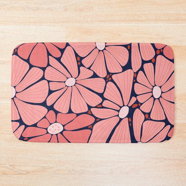 Item preview, Retro Ditsy floral daisy speckled - pink and rose designed and sold by Spitfire July Doodles.