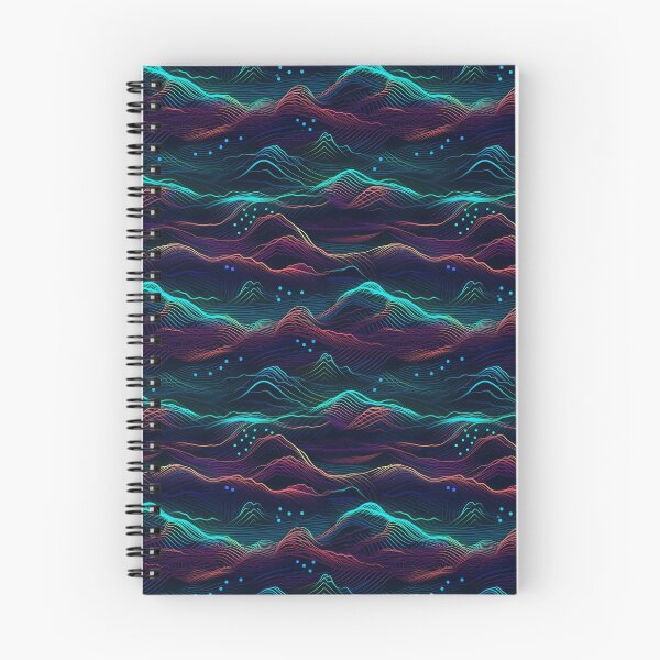 Aperçu de l'œuvre Neon Cyberpunk Retrowave Pattern créée et vendue par KitsoBerry.