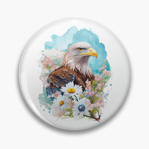 Item preview, White Bald Eagle Watercolor Bird designed and sold by Blok45.