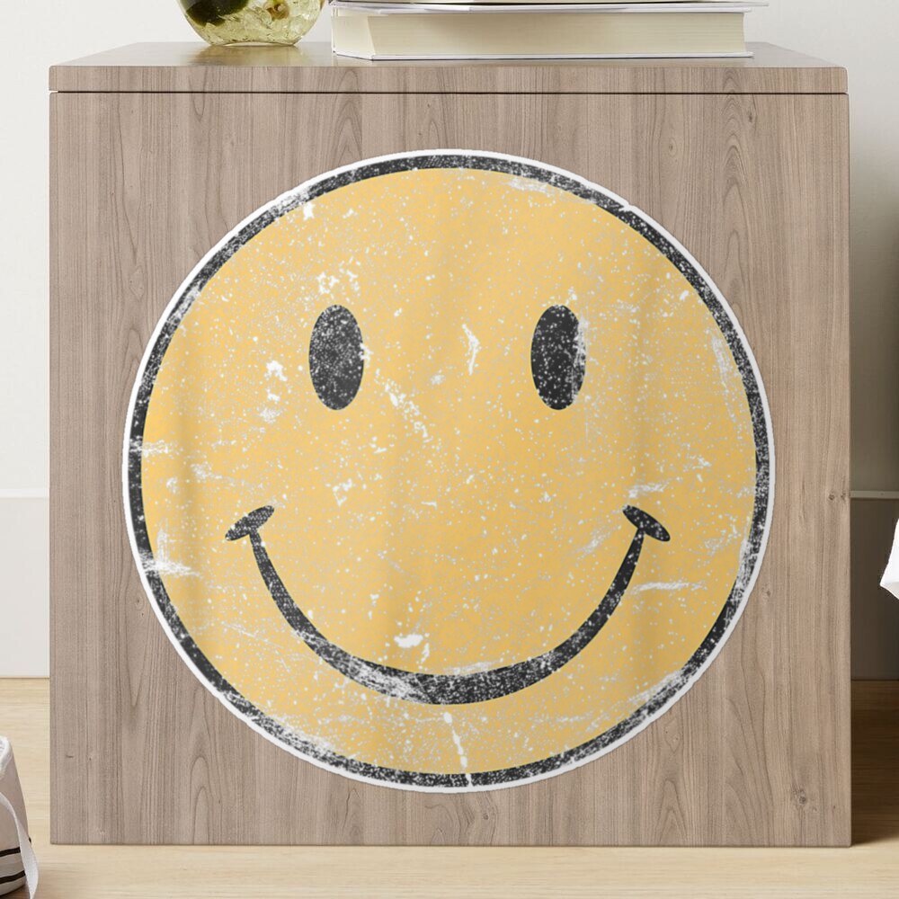 vintage smile face 7039s vibe yellow smile