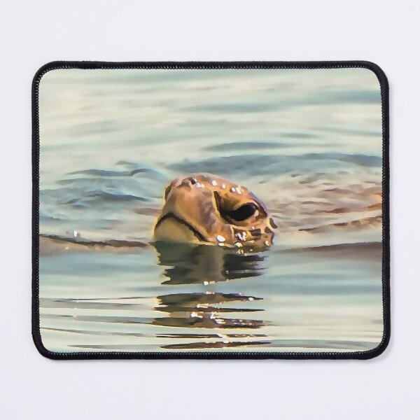 Item preview, Head Above Water Turtle Ocean Wildlife Art designed and sold by taiche.