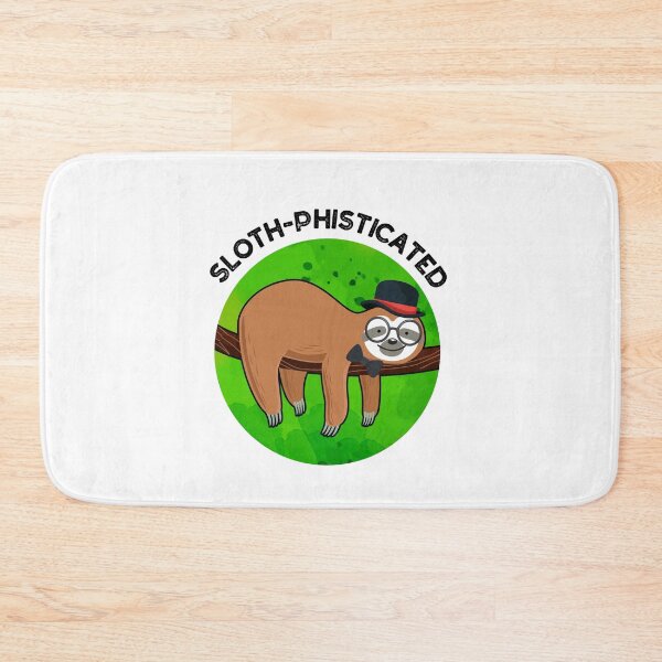 Item preview, Sloth-phisticated Funny Animal Sloth Puns  designed and sold by punnybone.