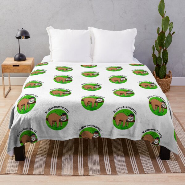Item preview, Sloth-phisticated Funny Animal Sloth Puns  designed and sold by punnybone.