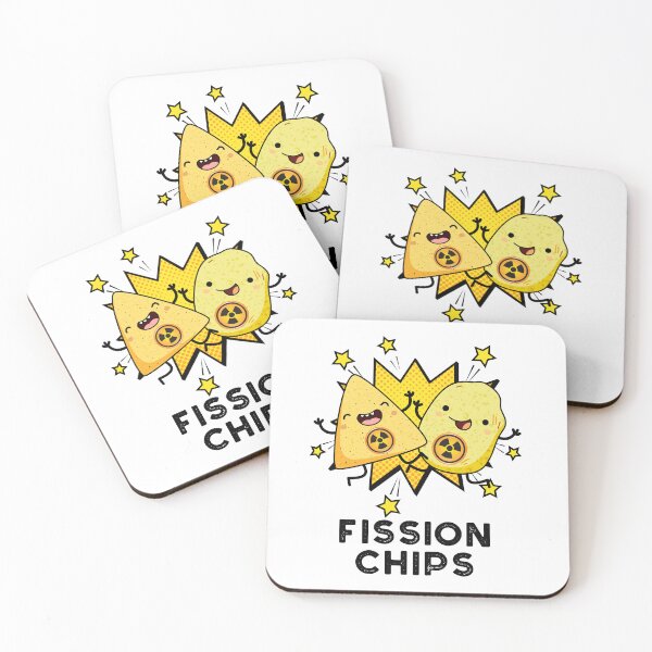 Item preview, Fission Chips Funny Physics Puns  designed and sold by punnybone.