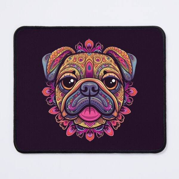 Artikelvorschau, Mandala Pug cute artistic pug entworfen und verkauft von MDCGraphics.