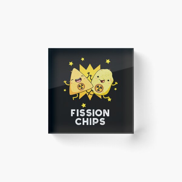 Item preview, Fission Chips Funny Physics Puns (Dark BG) designed and sold by punnybone.