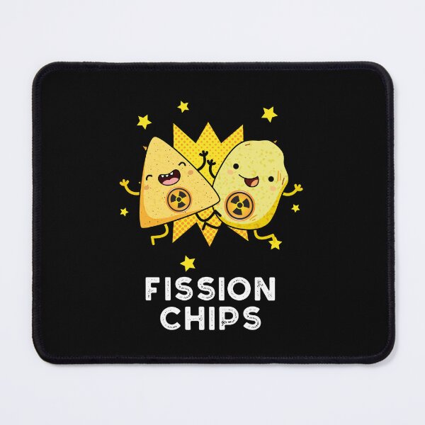 Item preview, Fission Chips Funny Physics Puns (Dark BG) designed and sold by punnybone.
