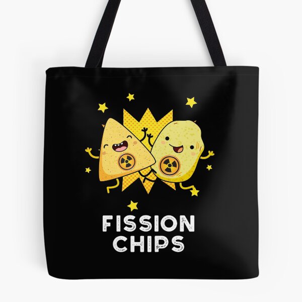 Item preview, Fission Chips Funny Physics Puns (Dark BG) designed and sold by punnybone.