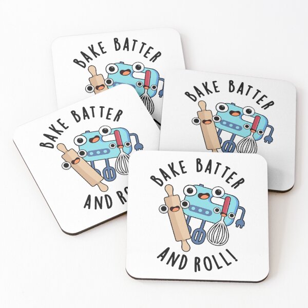 Item preview, Bake Batter And Roll Funny Baking Puns  designed and sold by punnybone.