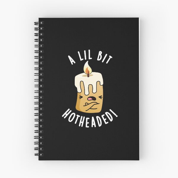 Item preview, A Lil Bit Hot Headed Funny Candle Puns (Dark BG) designed and sold by punnybone.