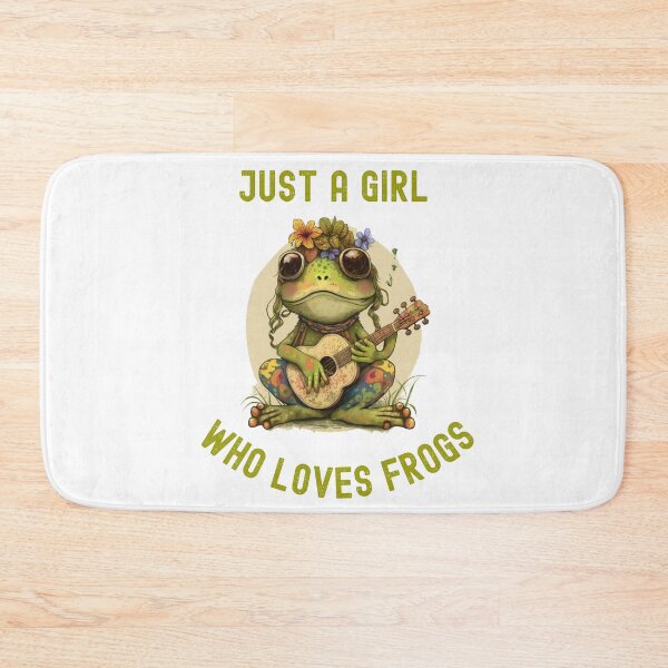 Item preview, Just A Girl Who Loves Frogs, Cute Hippie Frog, Man I Love Frogs, Cottagecore designed and sold by desireedickens.