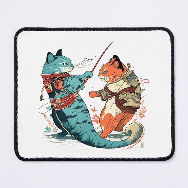 Item preview, The fish cat against the big cat designed and sold by Oonyme.
