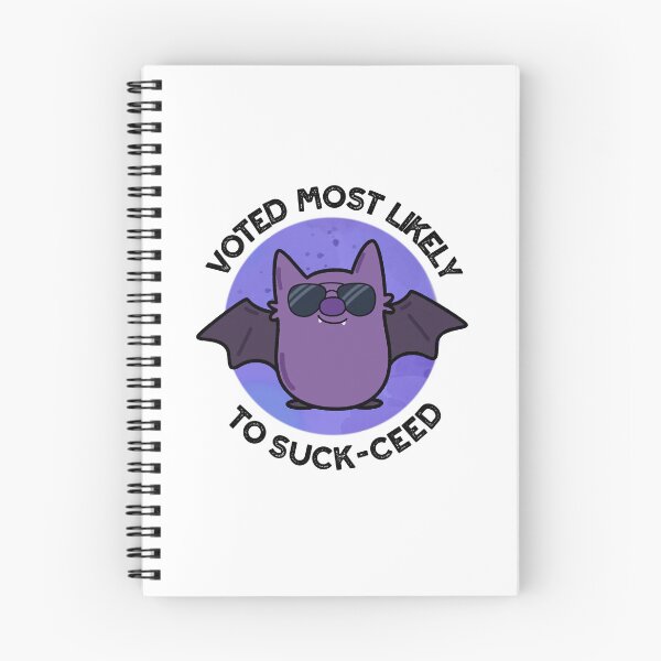 Item preview, Voted Most Likely To Suck-ceed Funny Bat Puns  designed and sold by punnybone.