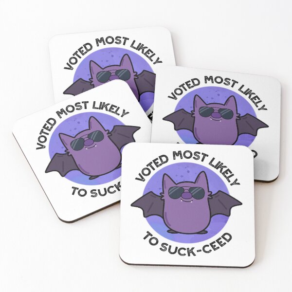 Item preview, Voted Most Likely To Suck-ceed Funny Bat Puns  designed and sold by punnybone.