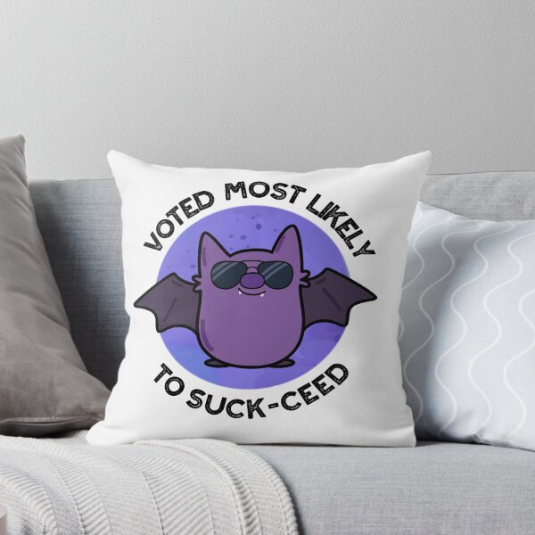 Item preview, Voted Most Likely To Suck-ceed Funny Bat Puns  designed and sold by punnybone.