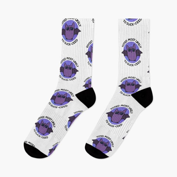 Item preview, Voted Most Likely To Suck-ceed Funny Bat Puns  designed and sold by punnybone.