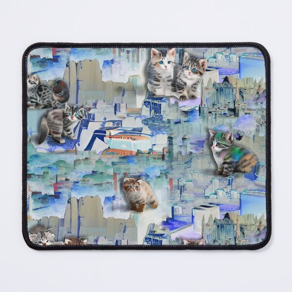 Item preview, big cute, surrealism, kittens, city, designed and sold by Maria Mihailova.