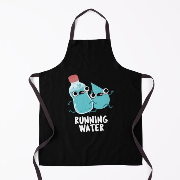 Item preview, Running Water Funny Water Puns (Dark BG) designed and sold by punnybone.