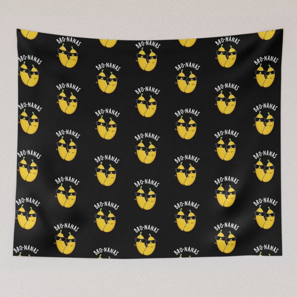 Item preview, Bro-nanas Funny Banana Puns (Dark BG) designed and sold by punnybone.